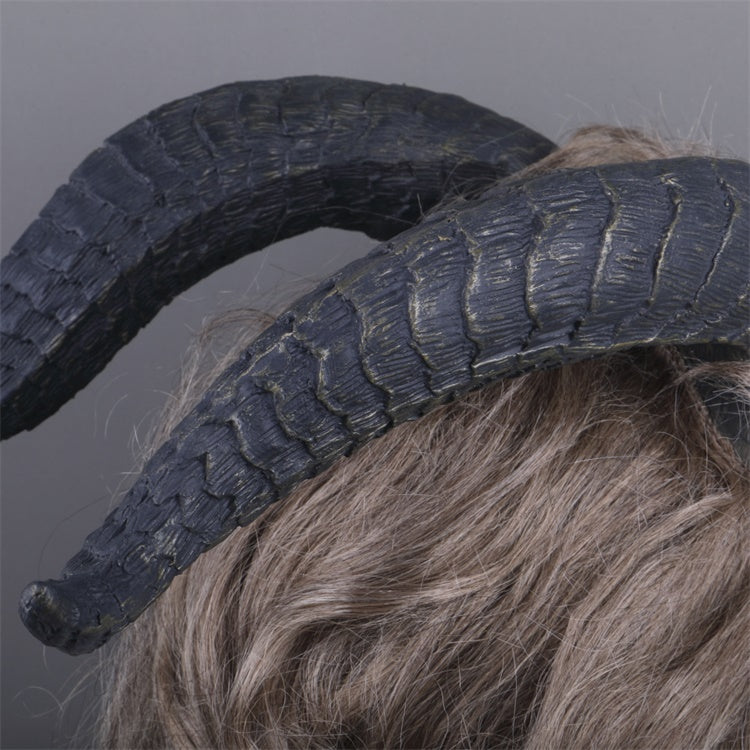Beauty and the Beast Adam Prince Cosplay Mask with Wig Vikidoky
