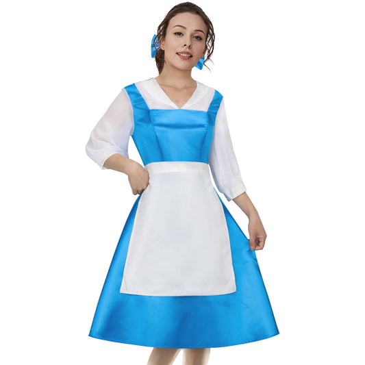 Belle Maid Costume Beauty and the Beast Style B Vikidoky