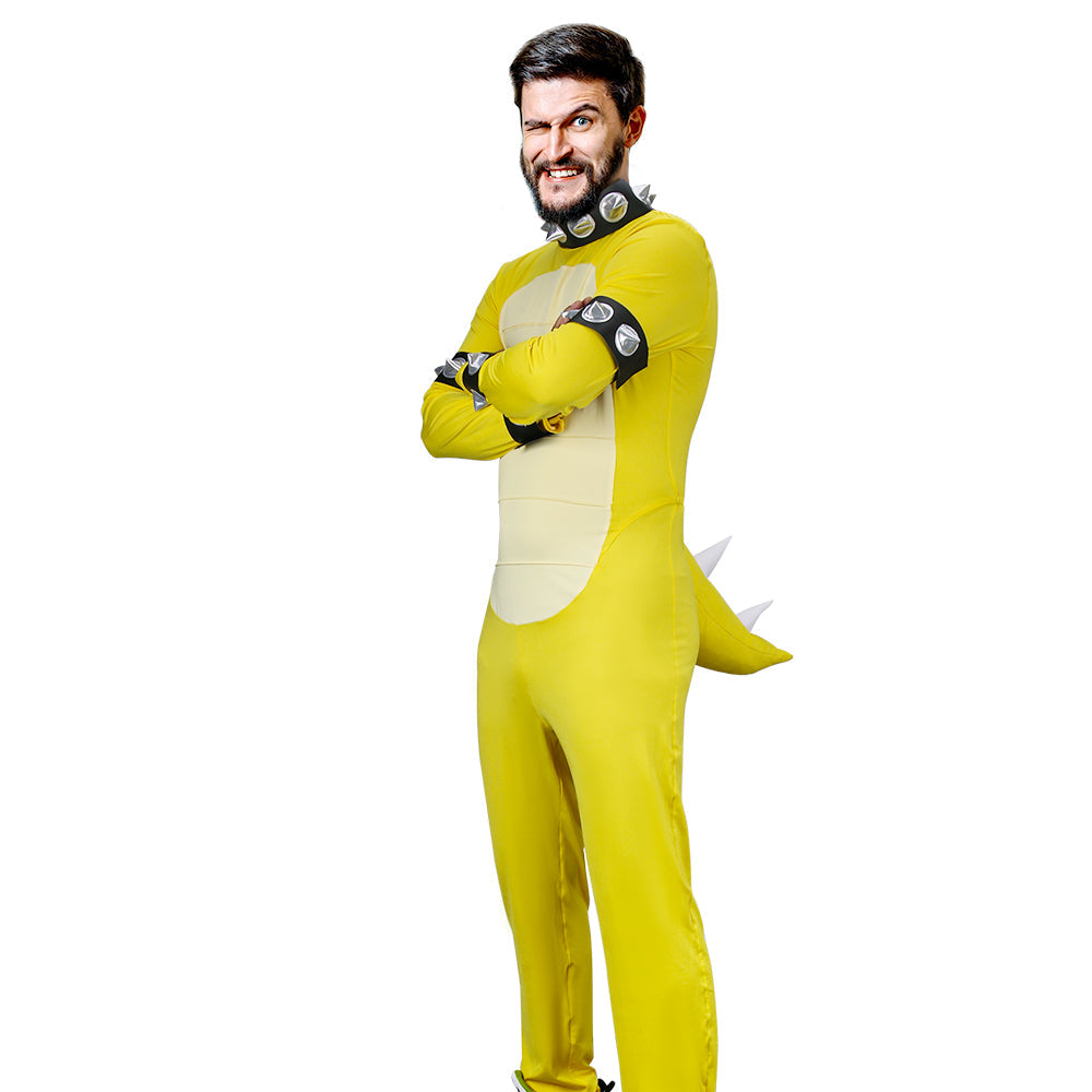 Super Mario Bowser King Koopa Cosplay Costume Jumpsuit Vikidoky