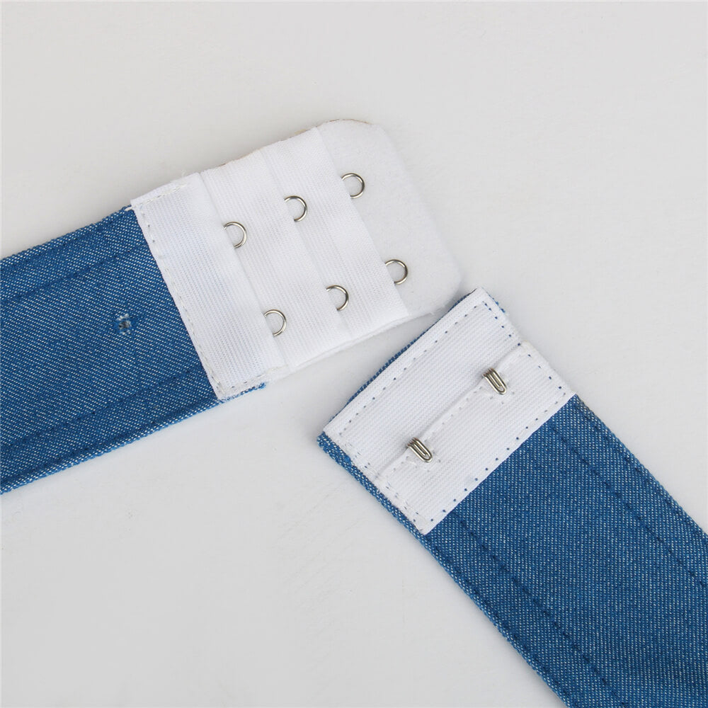 Daisy Jones Denim Top Blue Daisy Jones & The Six 70s Cosplay Outfits Vikidoky