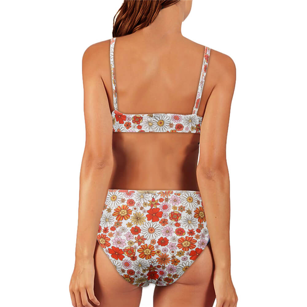 Karen Sirko Floral Swimwear Daisy Jones & The Six Bikini Vikidoky