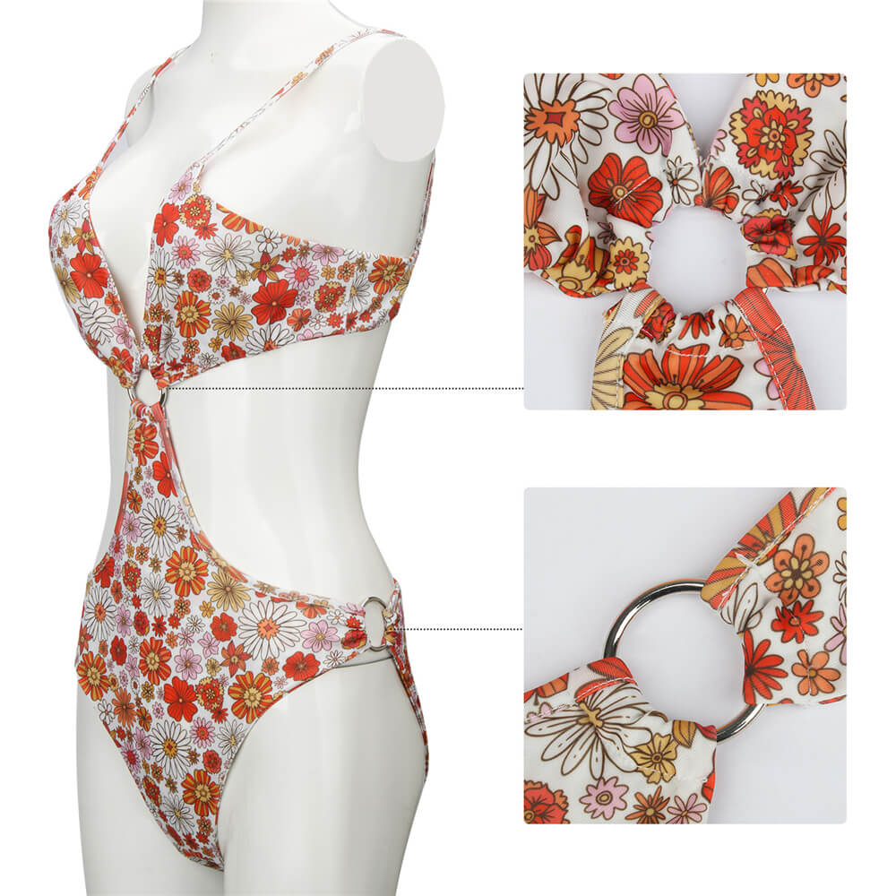 Karen Sirko Floral Swimwear Daisy Jones & The Six Bikini Vikidoky