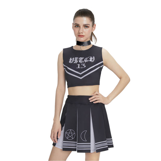 Coven Witch Cheerleader Uniform For Women Vikidoky