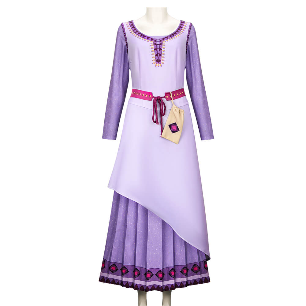 Disney Wish Asha Dress Cosplay Costume Vikidoky
