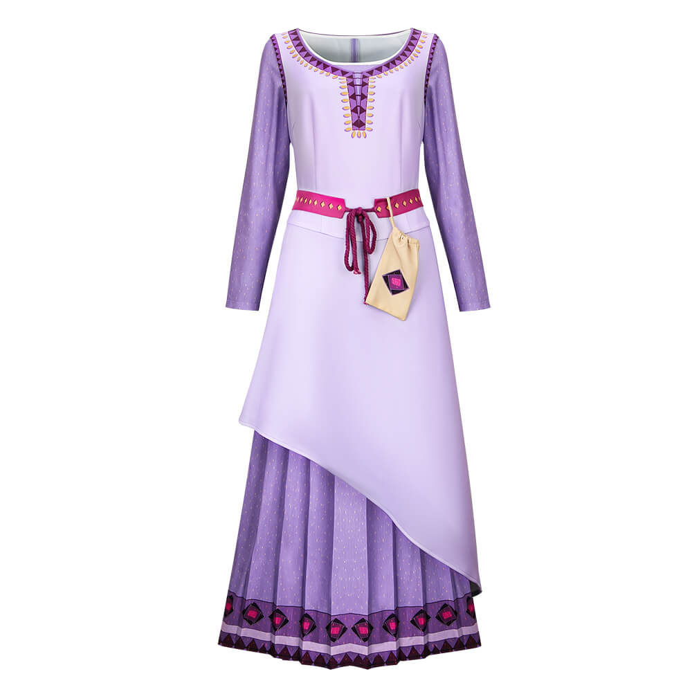 Disney Wish Asha Dress Cosplay Costume Vikidoky