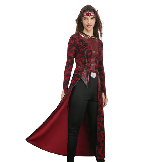 Scarlet Witch Cosplay Costume Doctor Strange Wanda Maximoff (S-XL Ready to Ship) Vikidoky