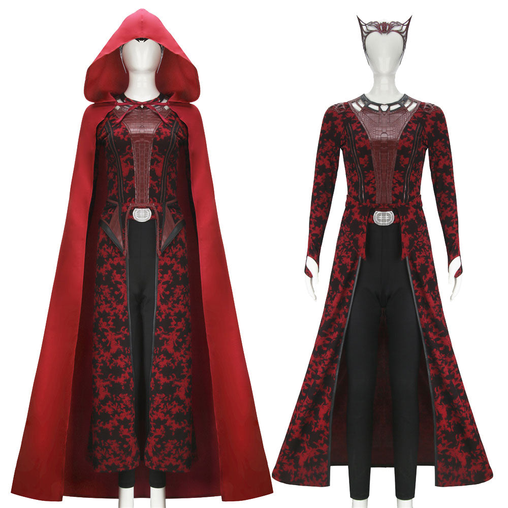 Scarlet Witch Cosplay Costume Doctor Strange Wanda Maximoff (S-XL Ready to Ship) Vikidoky