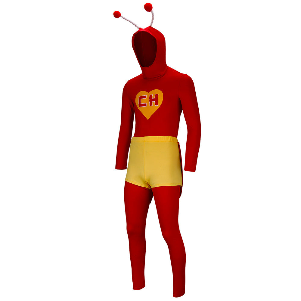 El Chapulín Colorado Superhero Cosplay Costume The Red Grasshopper Vikidoky