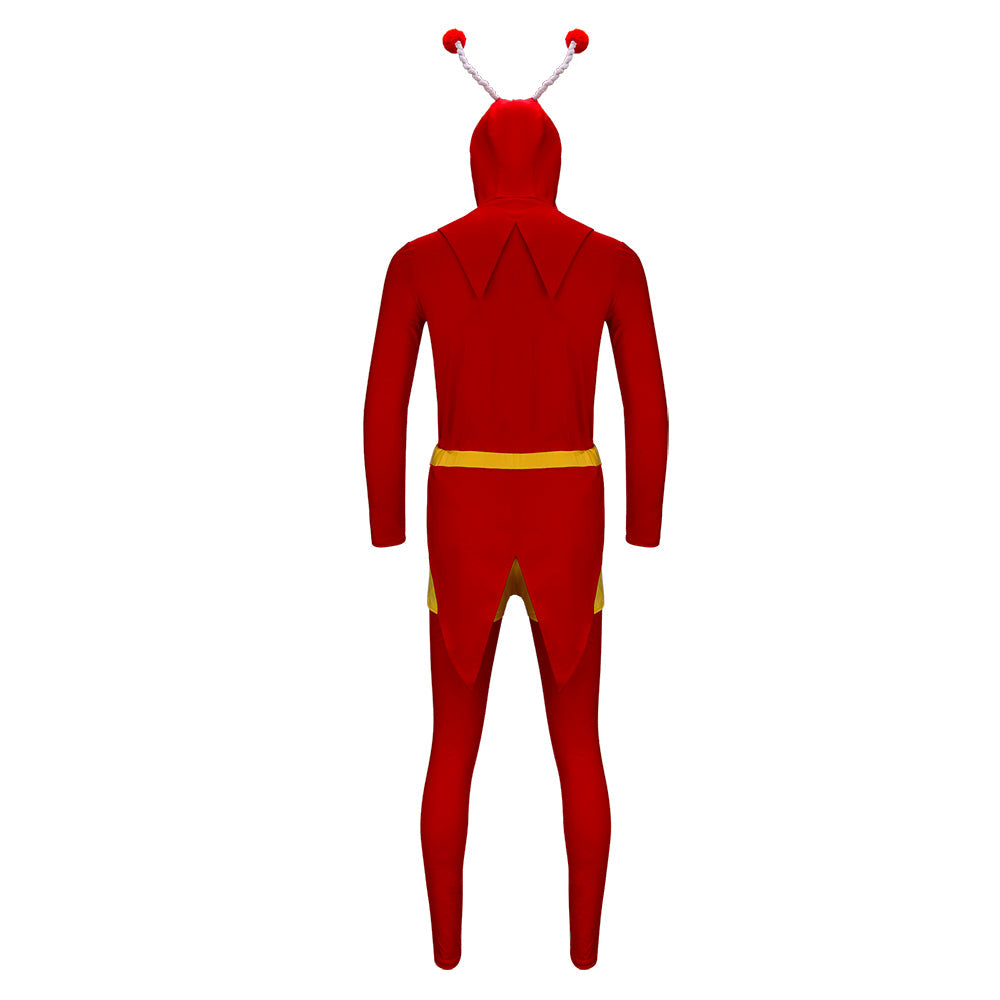 El Chapulín Colorado Superhero Cosplay Costume The Red Grasshopper Vikidoky