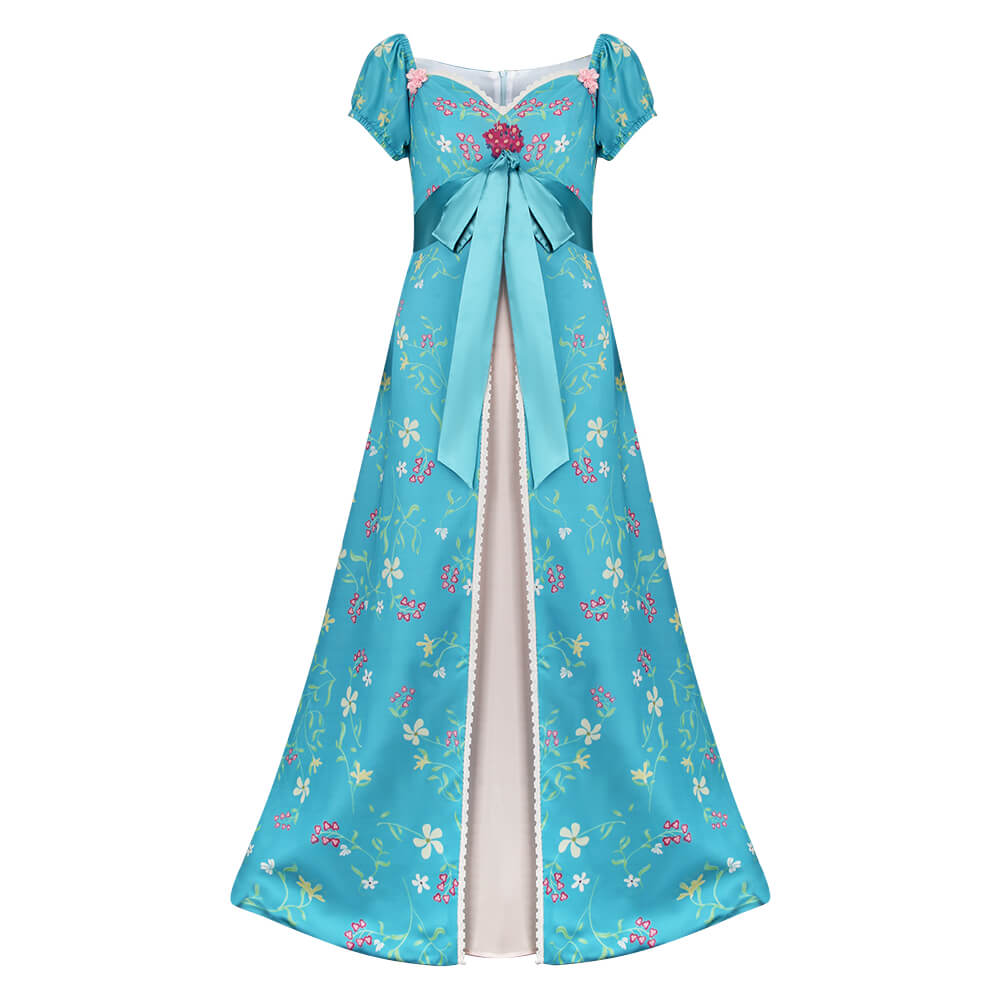 Enchanted Giselle Cosplay Costume Princess Dress Vikidoky