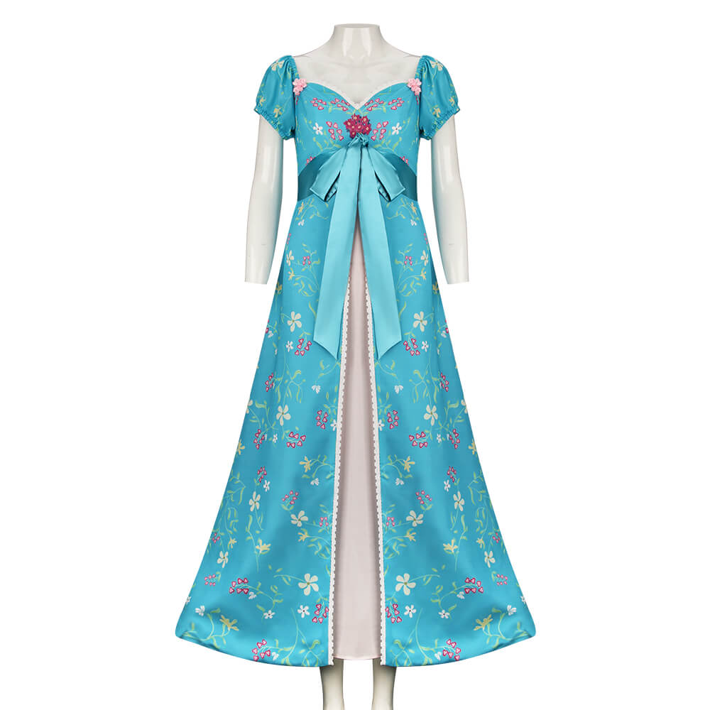 Enchanted Giselle Cosplay Costume Princess Dress Vikidoky