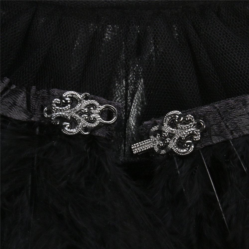 WeixinyuanST Evil Queen Witch Cloak Retro Steampunk Style Black Cape Vikidoky