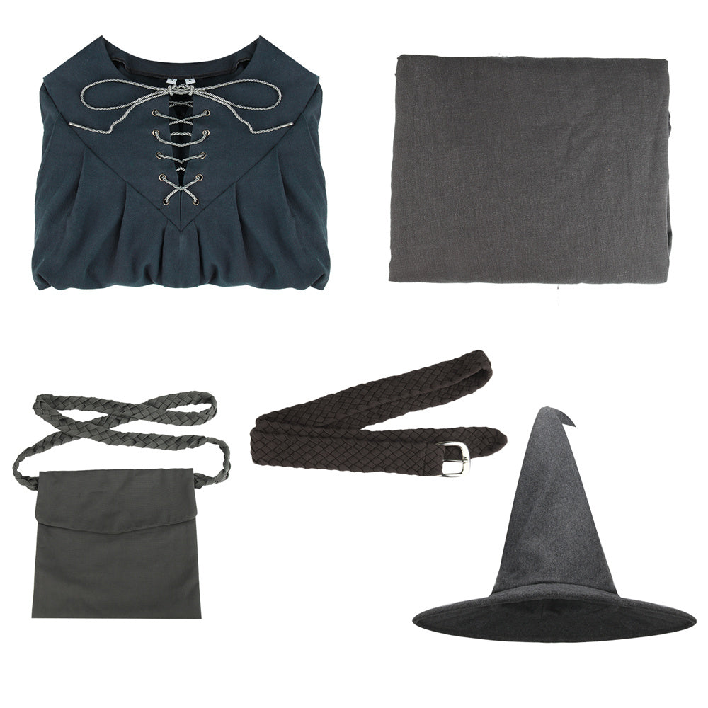 Gandalf The Hobbit Wizard Cosplay Costume The Lord of the Rings (S-XL Ready to Ship) Vikidoky
