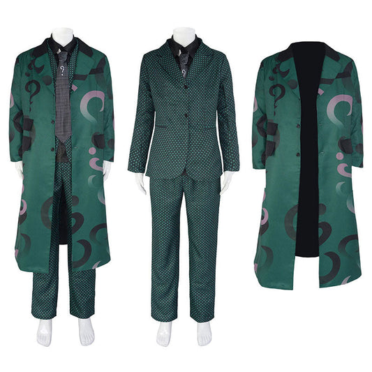 Gotham Season 5 Riddler Edward Nigma Cosplay Costume Vikidoky