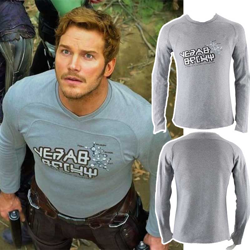 Guardians of the Galaxy Vol. 2 Star Lord Peter Jason Quill Cosplay Shirt Vikidoky