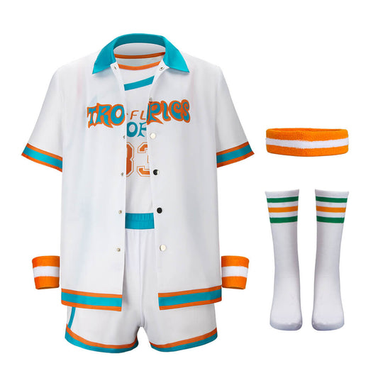 Semi-Pro Jackie Moon 33 Flint Tropics Basketball Jersey Uniform Vikidoky
