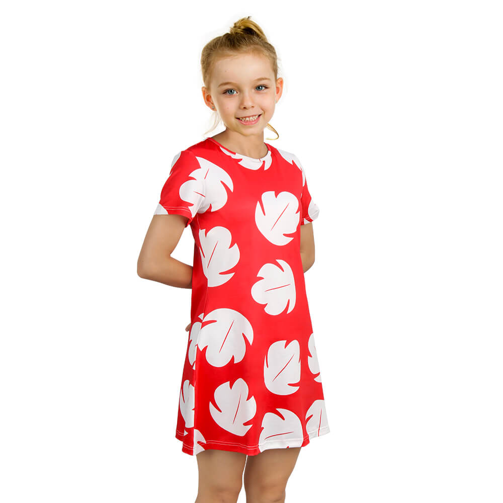 Kids Lilo Pelekai Cosplay Dress Lilo & Stitch Vikidoky