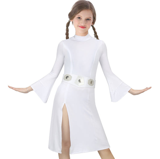 Kids Star Wars Princess Leia Dress Cosplay Costume Vikidoky