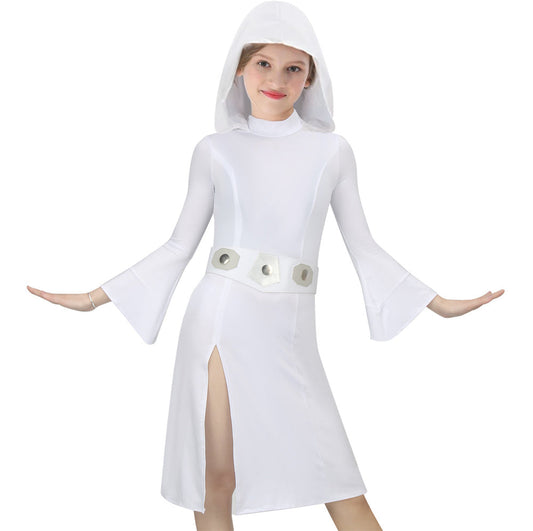 Kids Star Wars Princess Leia Dress Cosplay Costume Vikidoky