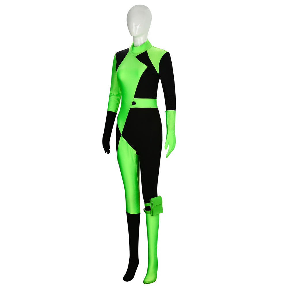 Kim Possible Shego Green Cosplay Costume (Ready to Ship) Vikidoky