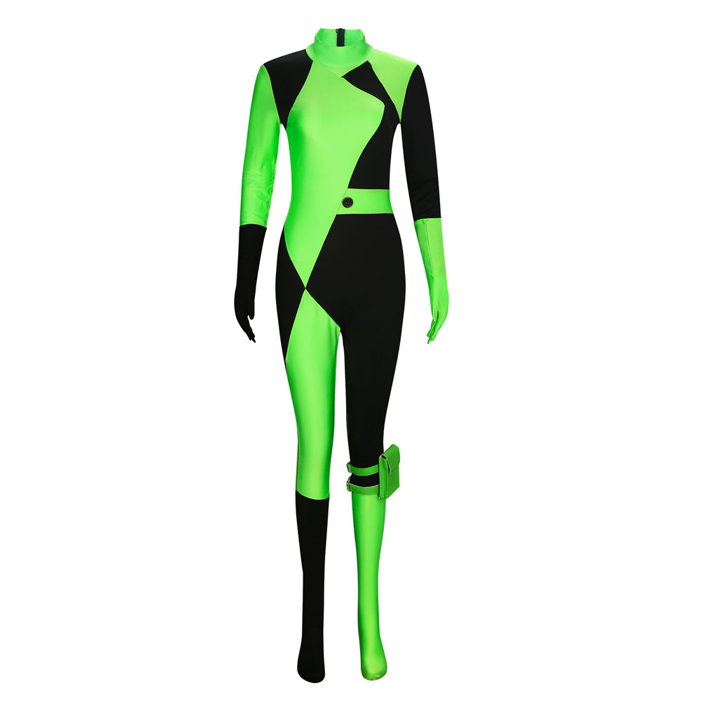 Kim Possible Shego Green Cosplay Costume (Ready to Ship) Vikidoky
