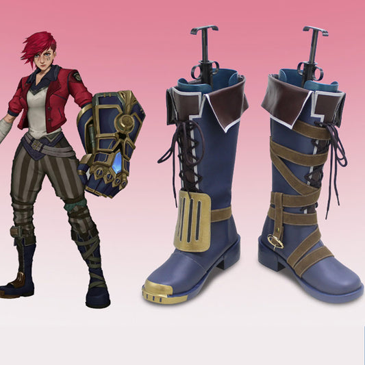 New League of Legends LOL Arcane Vi Cosplay Boots