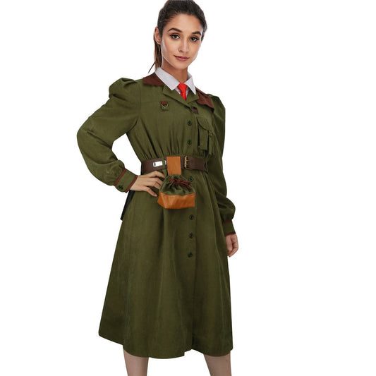 Miss Agatha Trunchbull Uniform Matilda The Musical Cosplay Costume (Ready to Ship) Vikidoky