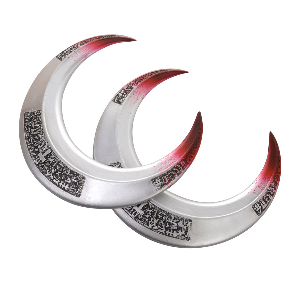 Moon Knight 2022 Marc Spector Crescent Darts Cosplay Props-A Pair Vikidoky