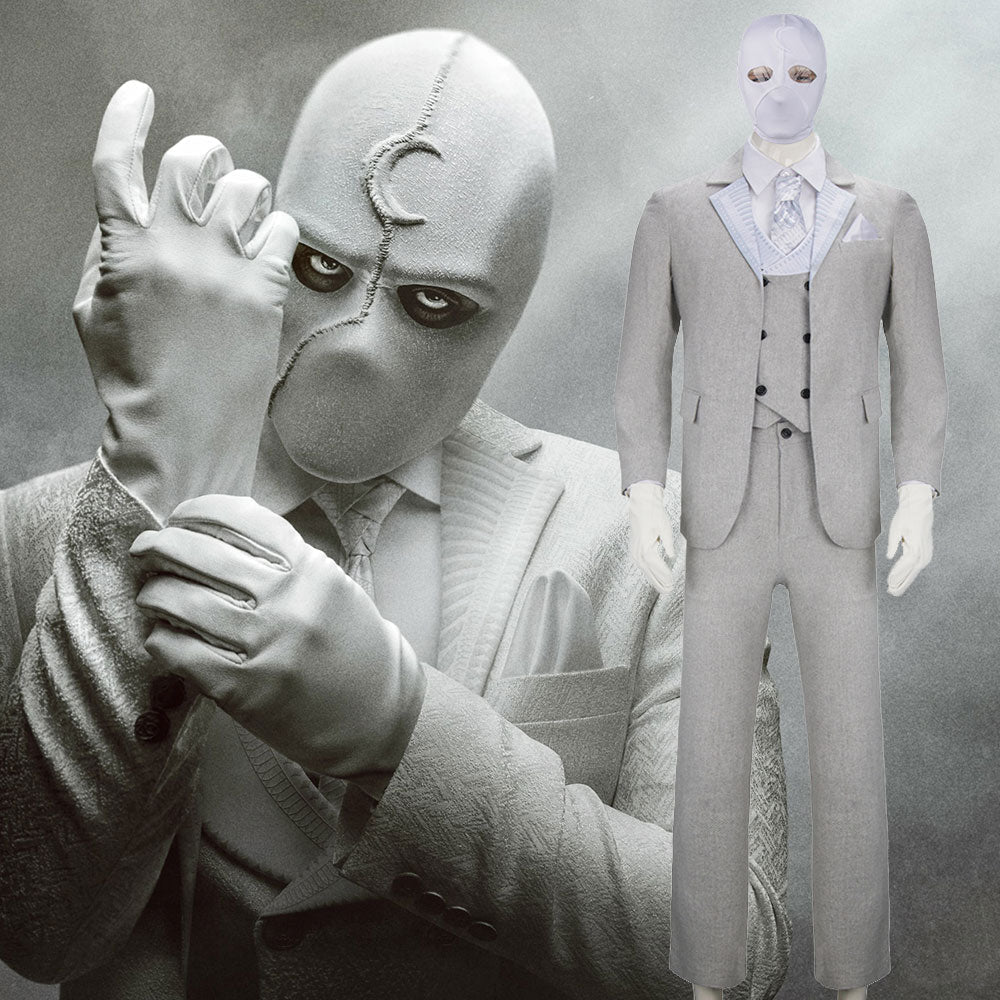Moon Knight 2022 Mr. Knight Steven Grant Cosplay Costume Vikidoky