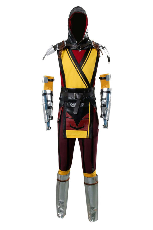 Scorpion Costume Hanzo Hasashi Mortal Kombat 11 Cosplay Outfits Vikidoky