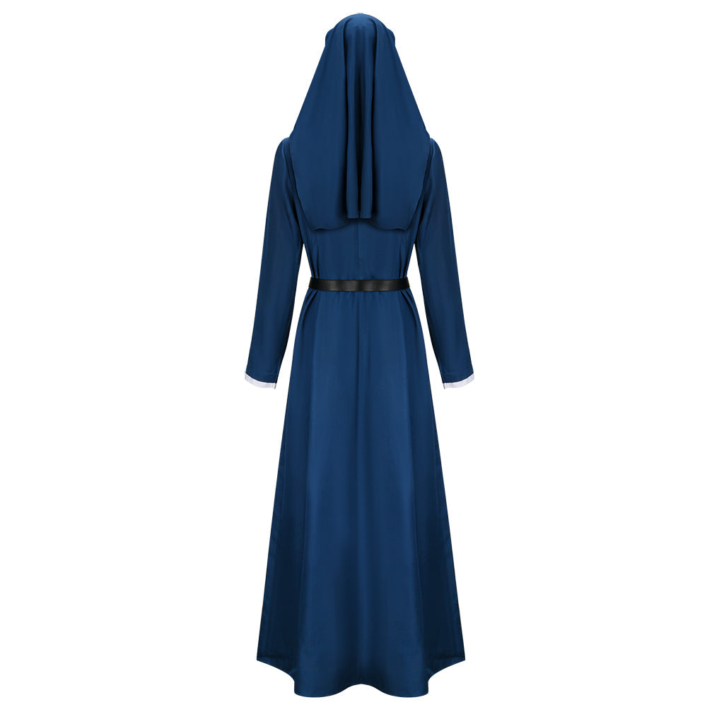 Mrs. Davis Nun Simone Blue Costume Halloween Outfits Vikidoky