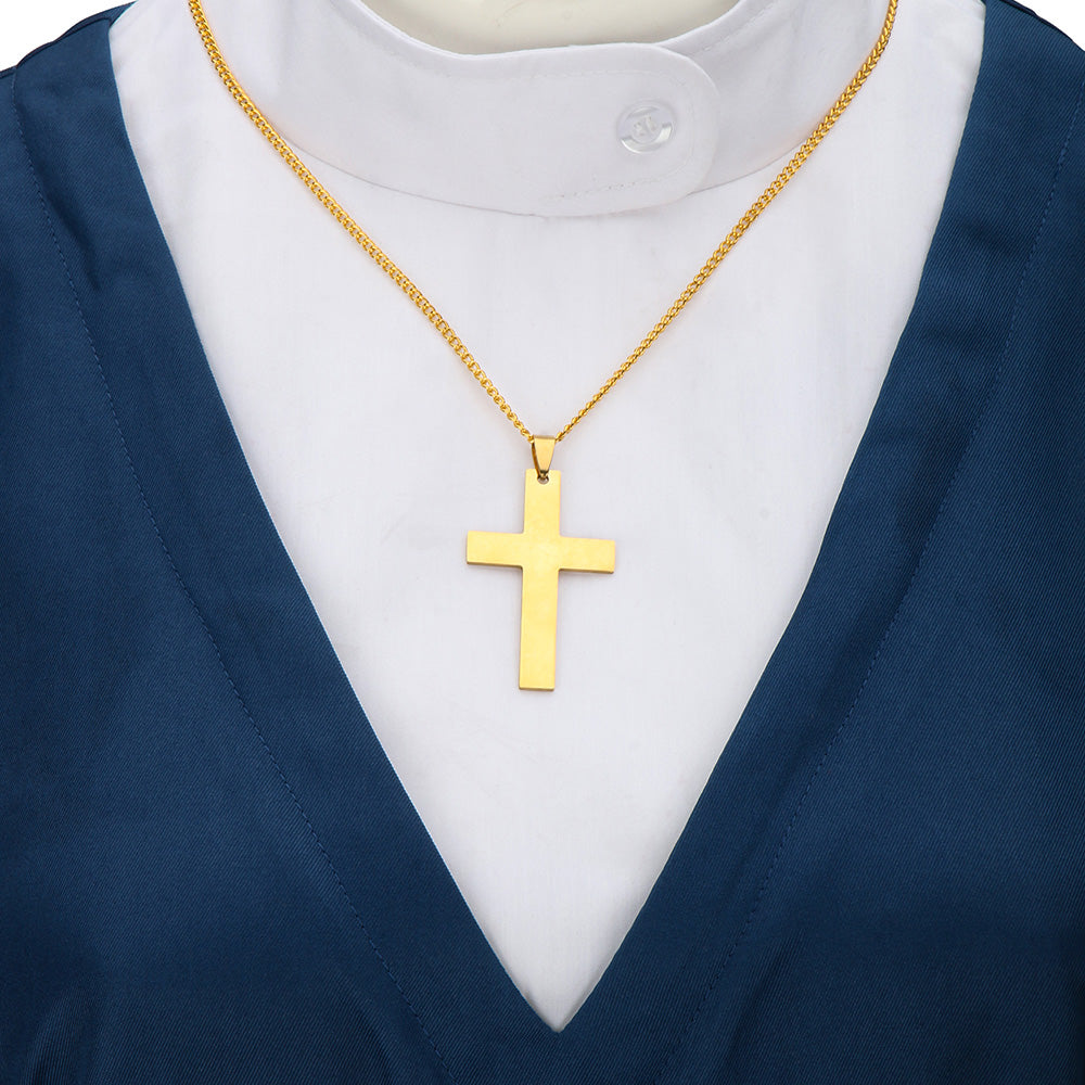 Mrs. Davis Nun Simone Blue Costume Halloween Outfits Vikidoky