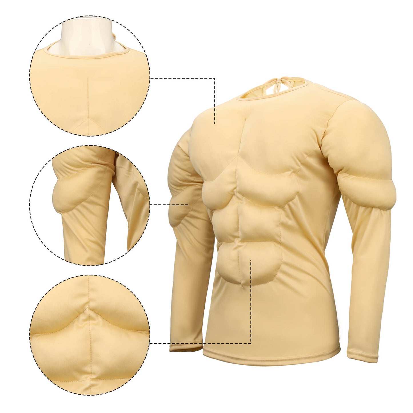 Men's Muscle Shirt Cosplay Costume Vikidoky