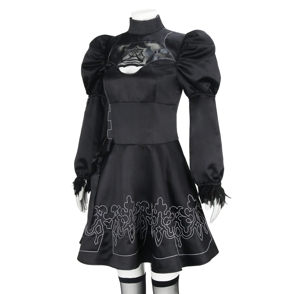 NieR:Automata 2B YoRHa No.2 Type B Cosplay Costume Vikidoky