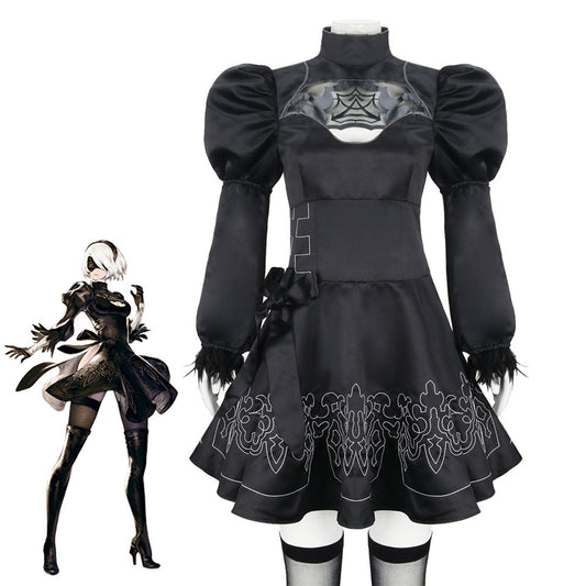 NieR:Automata 2B YoRHa No.2 Type B Cosplay Costume Vikidoky
