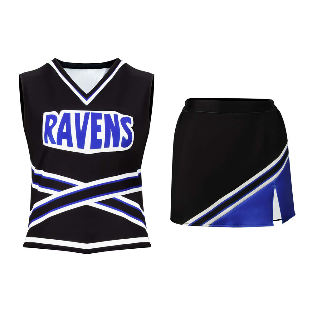 One Tree Hill Ravens Cheerleader Uniform Cheerleading Costume (S-XXL Ready to ship) Vikidoky