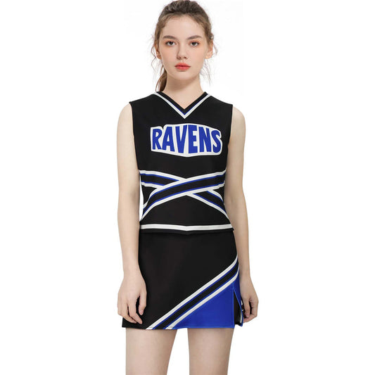 One Tree Hill Ravens Cheerleader Uniform Cheerleading Costume (S-XXL Ready to ship) Vikidoky