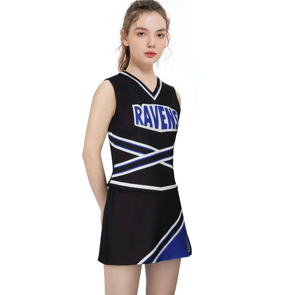 One Tree Hill Ravens Cheerleader Uniform Cheerleading Costume (S-XXL Ready to ship) Vikidoky
