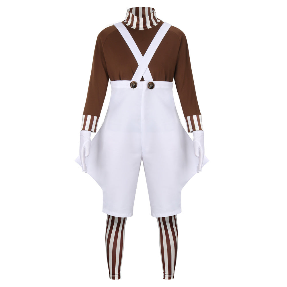 Kids Oompa Loompa Costume Charlie and the Chocolate Factory (Ready to Ship) Vikidoky