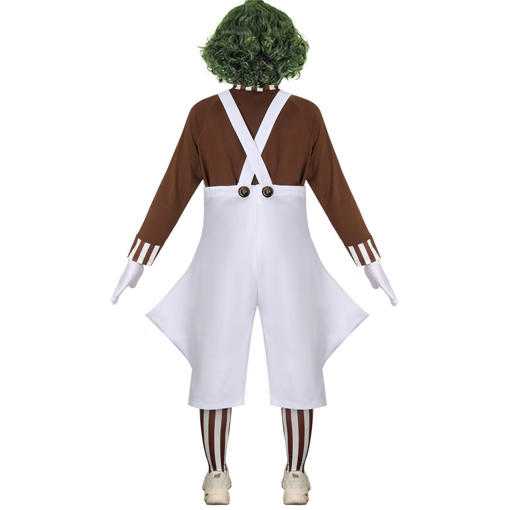 Kids Oompa Loompa Costume Charlie and the Chocolate Factory (Ready to Ship) Vikidoky