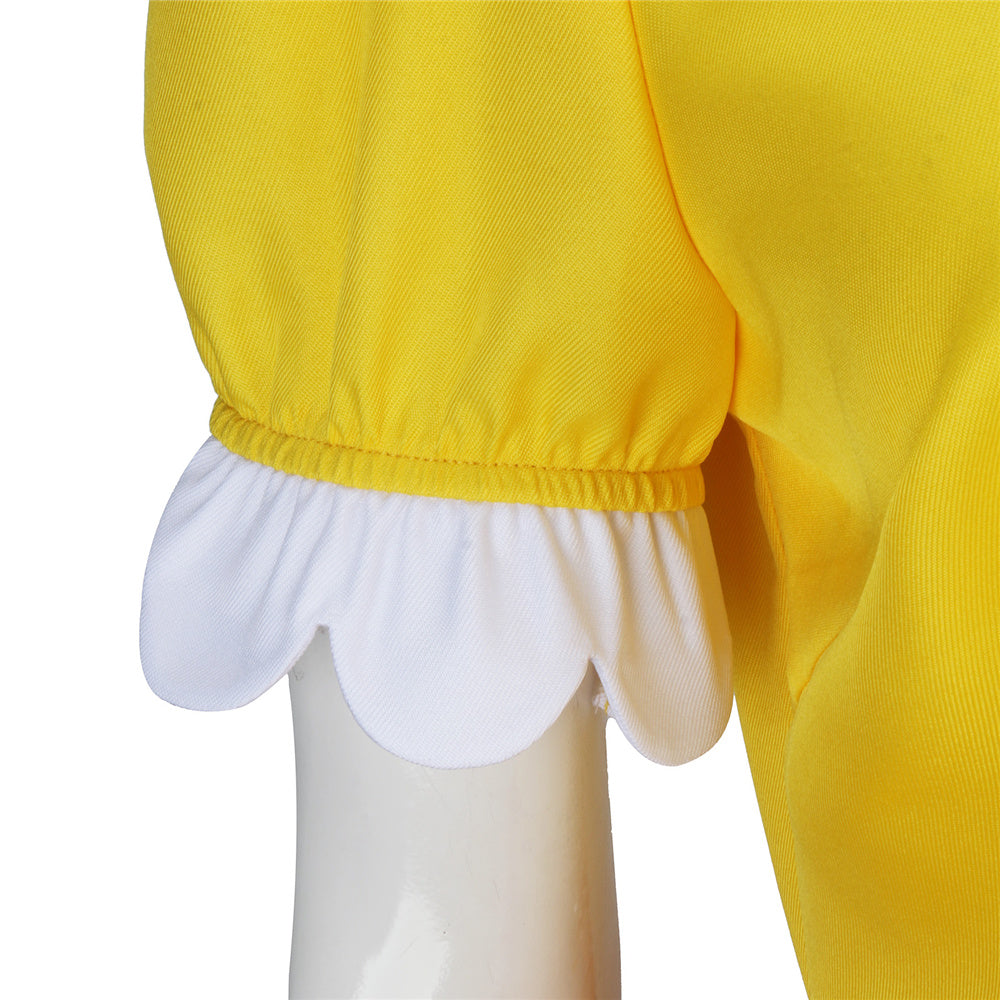 Super Mario Princess Daisy Dress Cosplay Costume Vikidoky