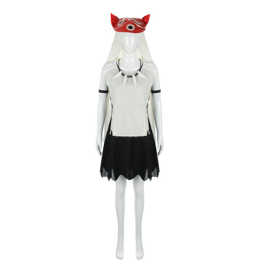 Princess Mononoke San Wolf Girl Cosplay Costume With Mask (S-L Ready to Ship) Vikidoky