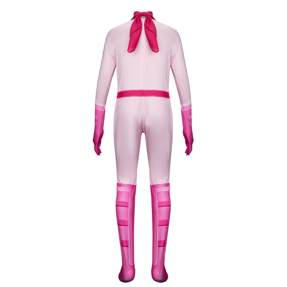 Kids Princess Peach Pink Jumpsuit The Super Mario Bros. Movie Vikidoky