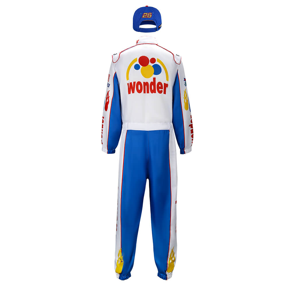 Talladega Nights The Ballad of Ricky Bobby Nascar Cosplay Costume Printed Style (Ready to Ship) Vikidoky