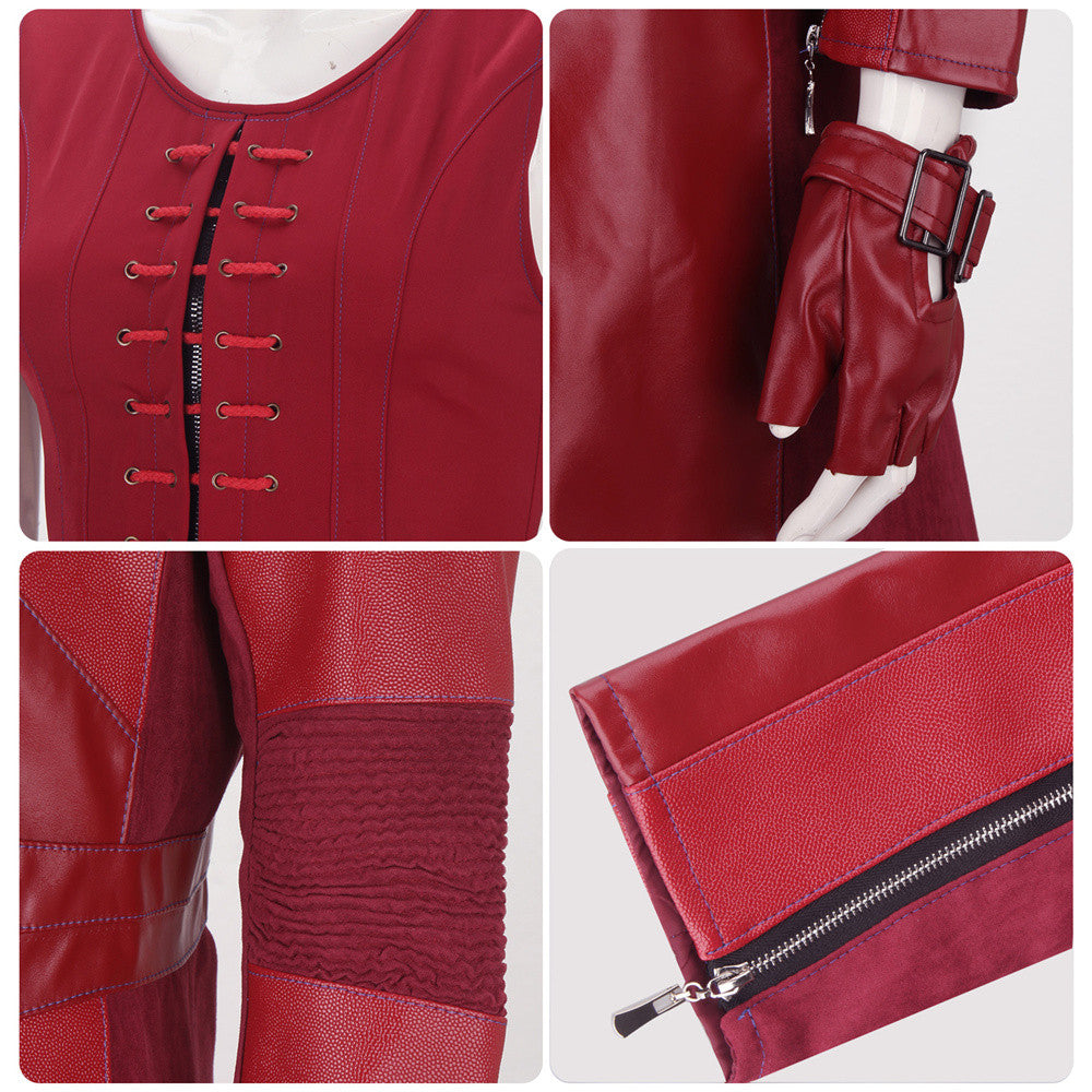 Scarlet Witch Wanda Maximoff Cosplay Costume Captain America Civil War (M-XL Ready to Ship) Vikidoky