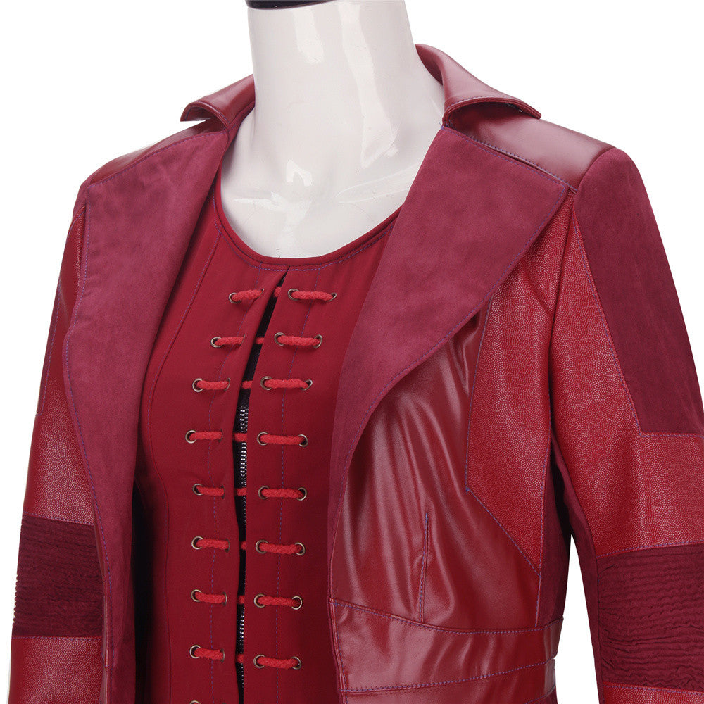 Scarlet Witch Wanda Maximoff Cosplay Costume Captain America Civil War (M-XL Ready to Ship) Vikidoky