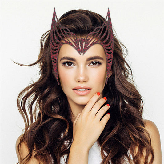 Scarlet Witch Wanda Maximoff Crown Headpiece Cosplay Props New Edition Vikidoky