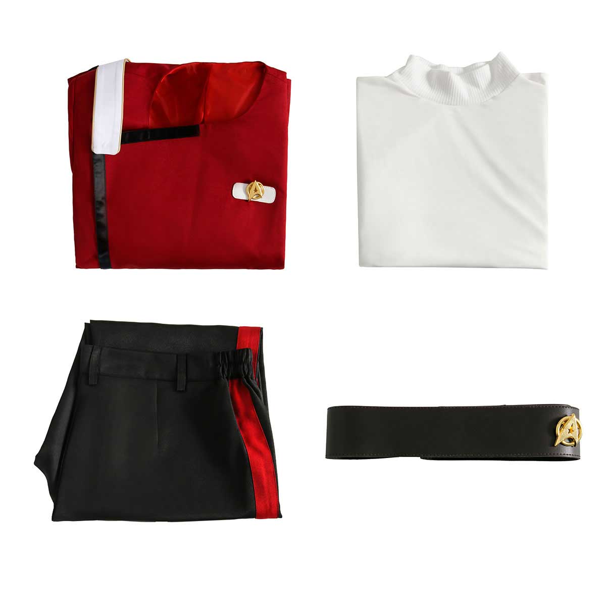 Star Trek Uniform The Wrath of Khan Starfleet James Tiberius Kirk Cosplay Costume (Read to Ship) Vikidoky