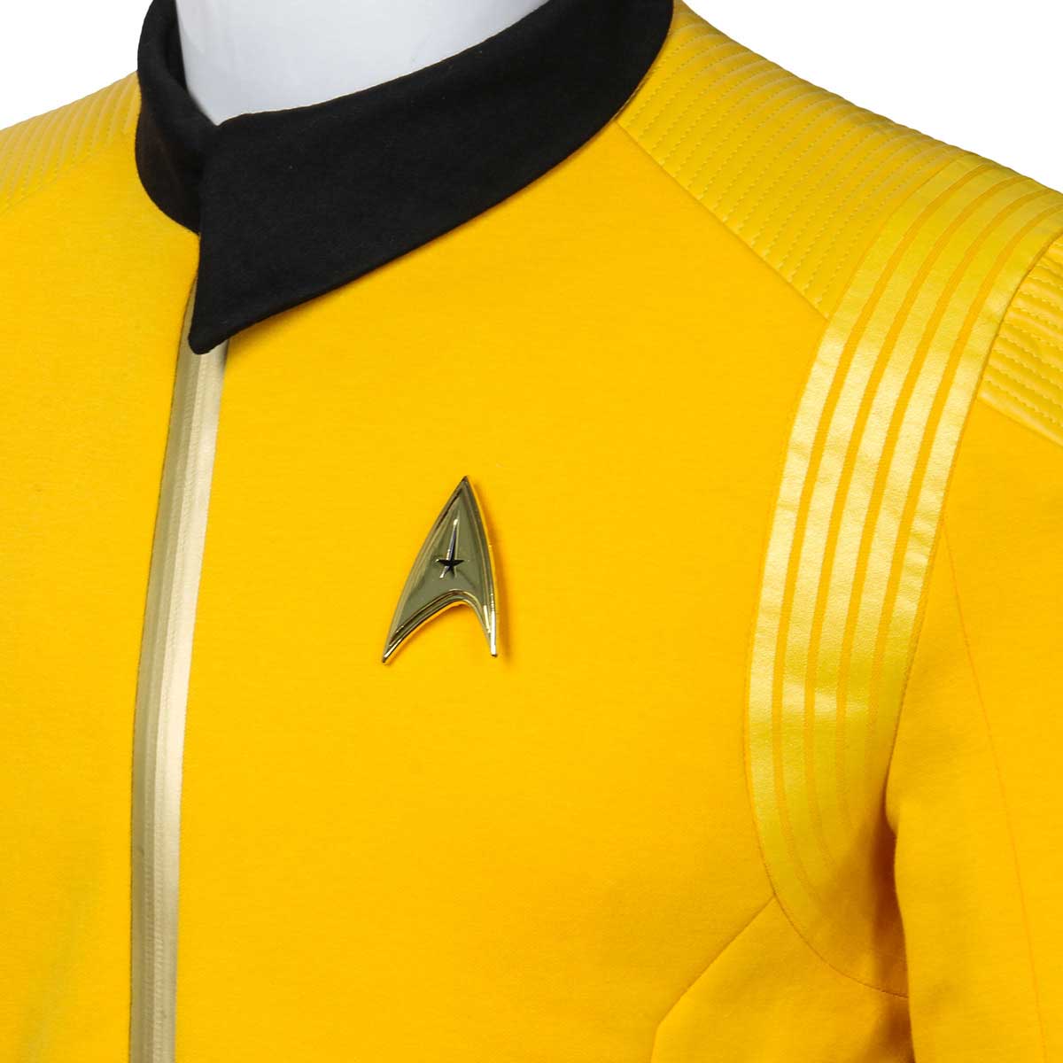 Star Trek Uniform Discovery Captain Christopher Pike Cosplay Costume Jacket Badge Vikidoky