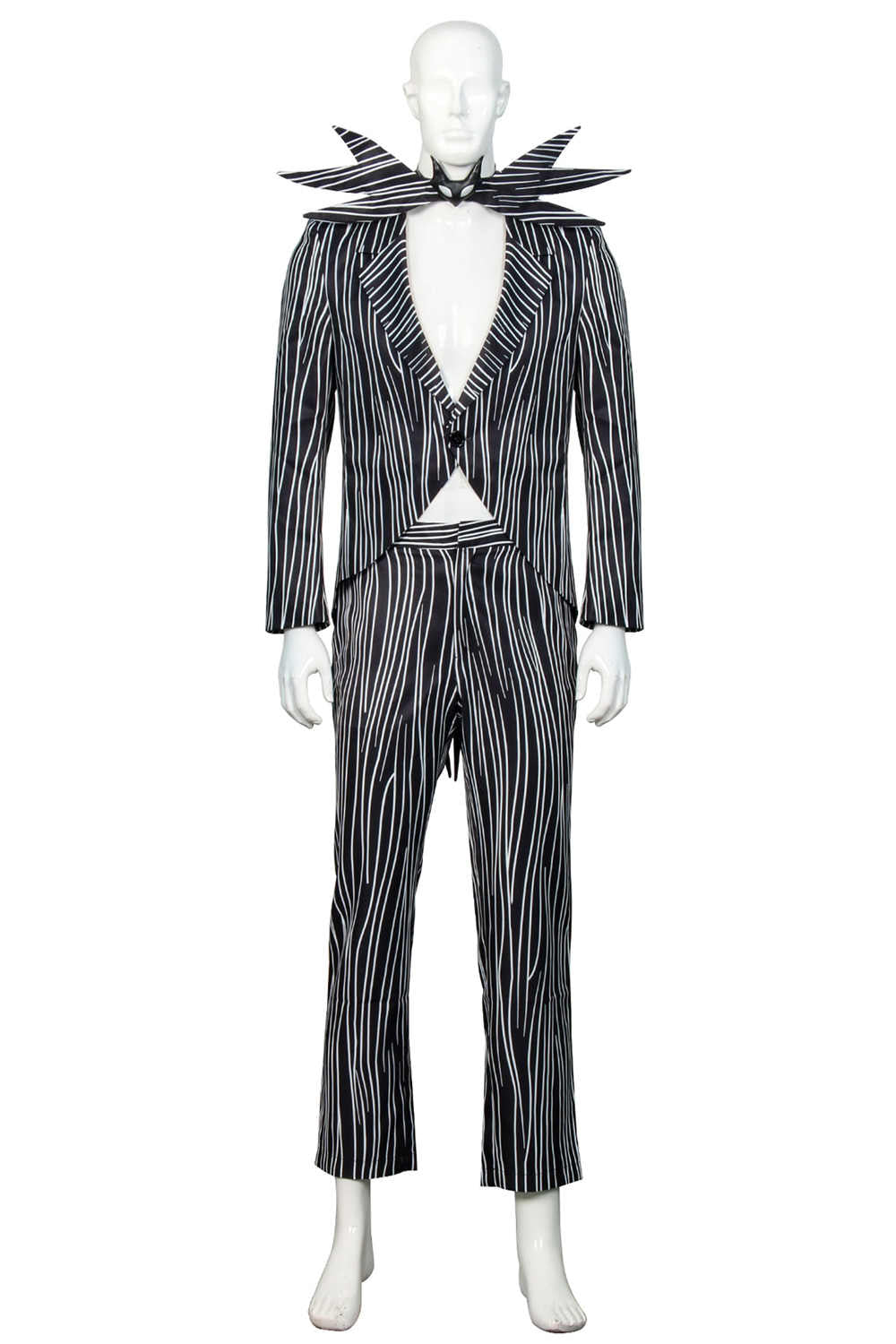 The Nightmare Before Christmas Jack Skellington Pumpkin King Halloween Costume Vikidoky